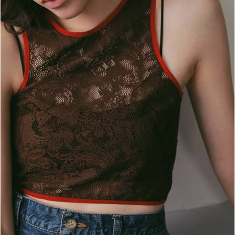 【anuke】Lace Sleeveless Tops　※納期5月中旬〜6月中旬
