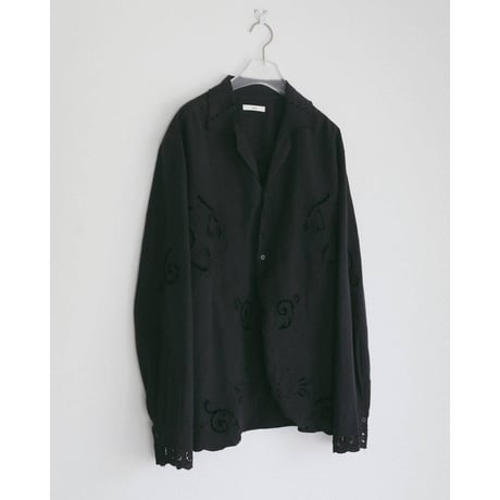 【anuke】Cutwork Opencollar Shirts　※納期　3月上旬〜4月上旬