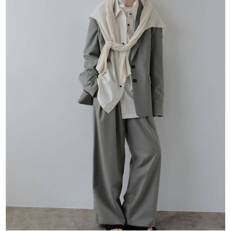 【anuke】Twill Tuck Widepants