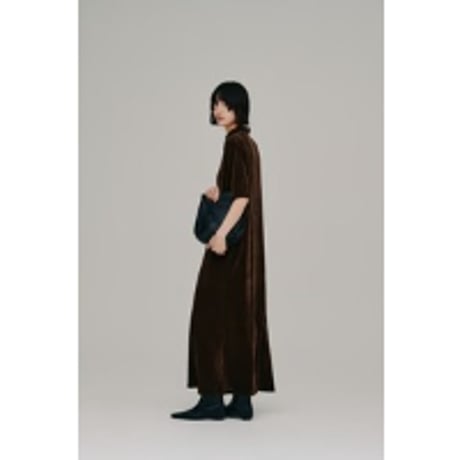 【Hella】flocked tulle keyhole dress　※納期3月下旬～4月下旬