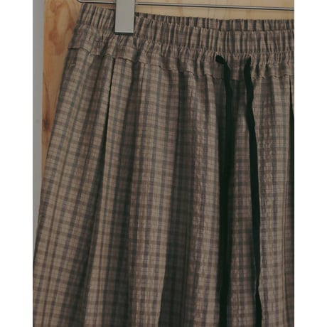 【anuke】Suckercheck Loose Pants　※納期5月上旬〜6月上旬