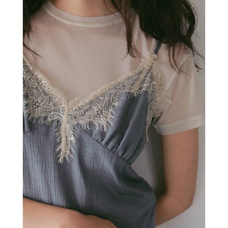 【anuke】Dot Jacquard Combinaison　※納期4月中旬～5月中旬