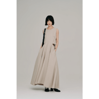 【Hella】side slash flare dress　※納期5月下旬～6月下旬