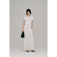【Hella】flower jacquard skirt　※納期5月下旬～6月下旬