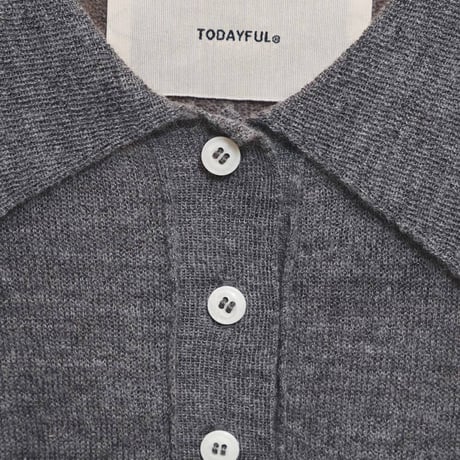 【TODAYFUL】Mohair Knit Polo　※納期4月上旬～5月上旬