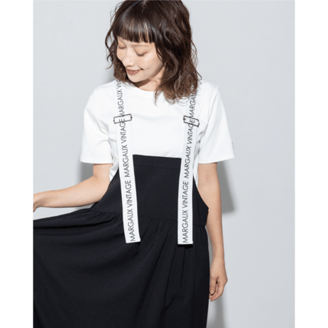 【ＭARGAUX VINTAGE】ロゴストラップスカート