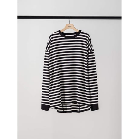 【YENN】STRIPE FORM LONG T