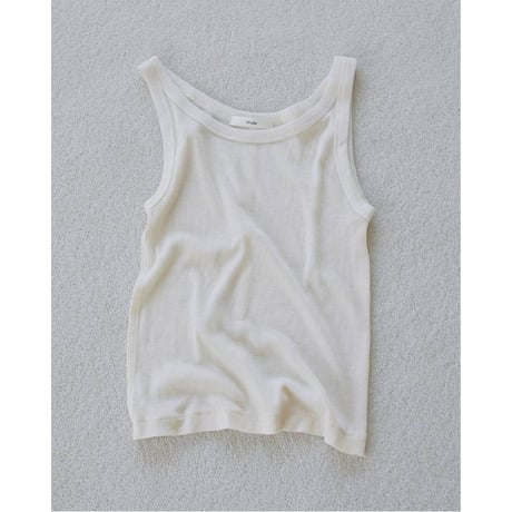 【anuke】Wool Rib Tanktop　※納期4月下旬～5月下旬