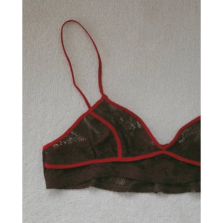 【anuke】Piping Lace Bratop　※納期5月中旬〜6月中旬