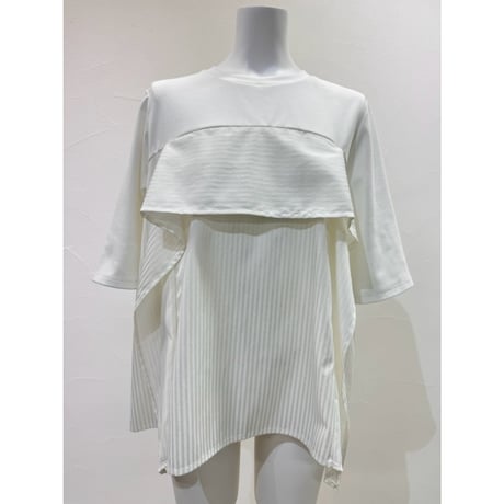 【CYAN TOKYO】サッカーストライプコンビTOPS
