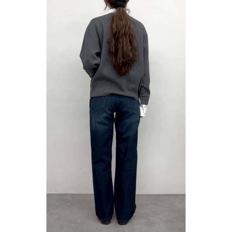 【CLOCHE】シャツレイヤード風ニット