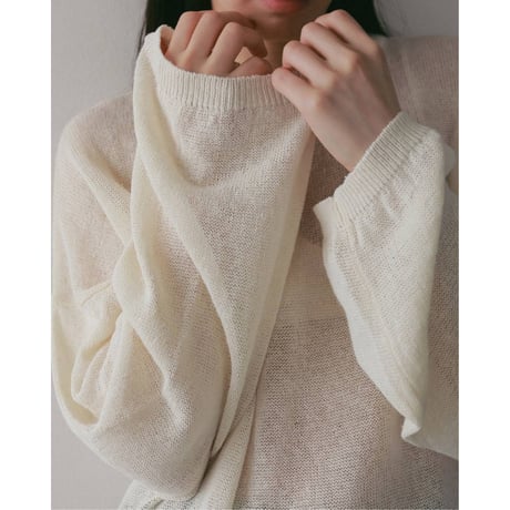【anuke】Cottonlinen Loose Knit　※納期3月上旬～4月上旬