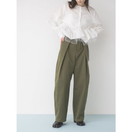 【Mewl】TRENCH CURVY PANTS