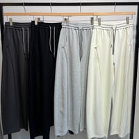 【kusukusu select】ダブルコードスウェットワイドパンツ　77638