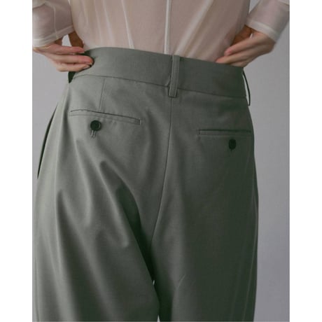 【anuke】Twill Tuck Widepants