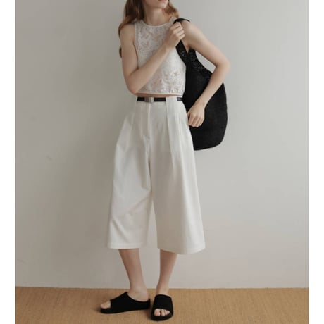 【anuke】Lace Sleeveless Tops　※納期5月中旬〜6月中旬