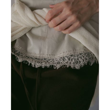 【anuke】Twill Lace Camisole　※納期3月下旬～4月下旬