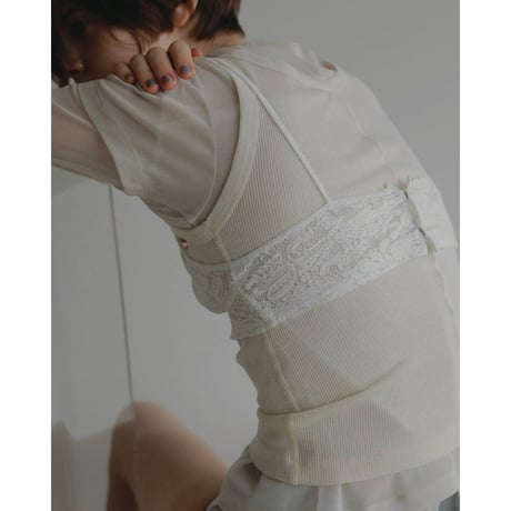 【anuke】Slit Chiffon Tops