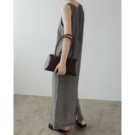 【anuke】Woolchambray Sleeveless Onepiece　※納期4月中旬～5月中旬