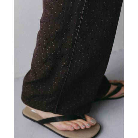 【anuke】Dotjacquard Rough Pants　※納期4月中旬～5月中旬