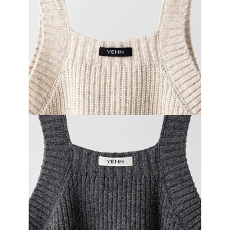 【YENN】CHUNKY KNIT VEST