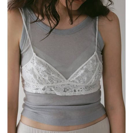 【anuke】Piping Lace Bratop　※納期5月中旬〜6月中旬
