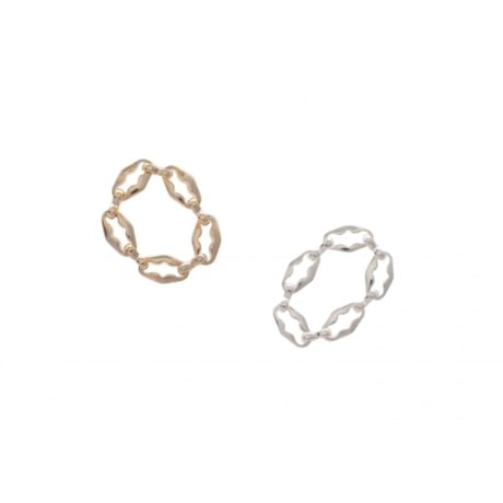 【Sea'ds Mara 】Contour link Ring　27A1-26