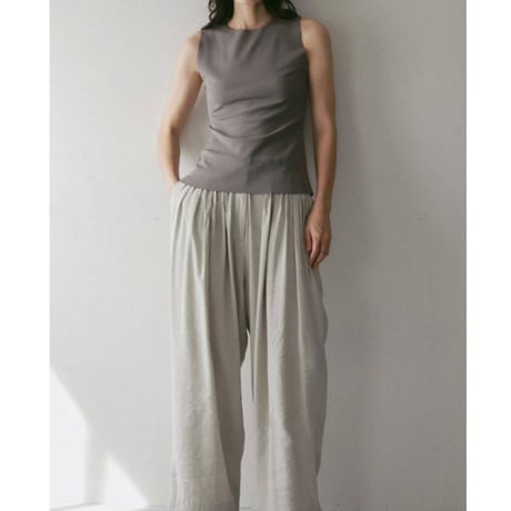 【anuke】Sleeveless Georgette Tanktop　※納期　4月上旬～5月上旬