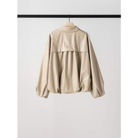 【YENN】LEATHER LIKE BLOUSON