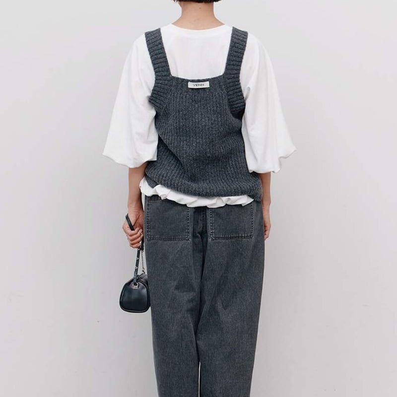 YENN】CHUNKY KNIT VEST | selectshop kusukusu