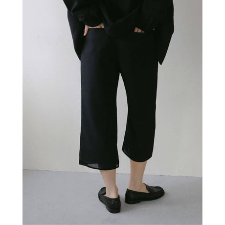 【anuke】Tweed Mesh Capripants　※納期3月下旬～4月下旬