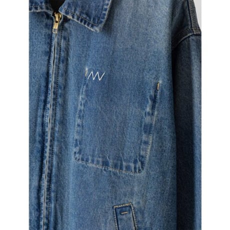【YENN】DENIM ZIP UP JACKET　※納期1月中旬～2月中旬