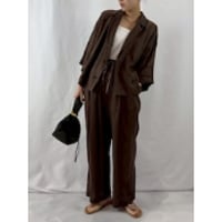 【cafune】French linen easy pants　25602