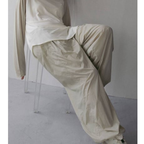 【anuke】Sheer Nylon Pants　※納期3月上旬～4月上旬