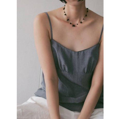 【anuke】Stone Silkcord Necklace　※納期3月上旬～4月上旬