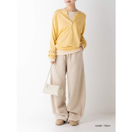 【YENN】16G DEEP HENRY KNIT　※納期1月中旬～2月中旬