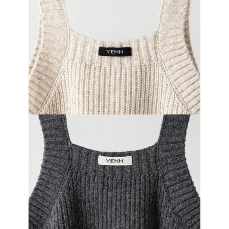 【YENN】CHUNKY KNIT VEST