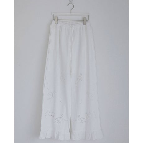 【anuke】Cutwork Lace Pants　※納期3月上旬〜4月上旬