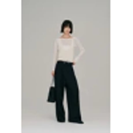 【Hella】ramie knit bustier　※納期4月下旬～5月下旬