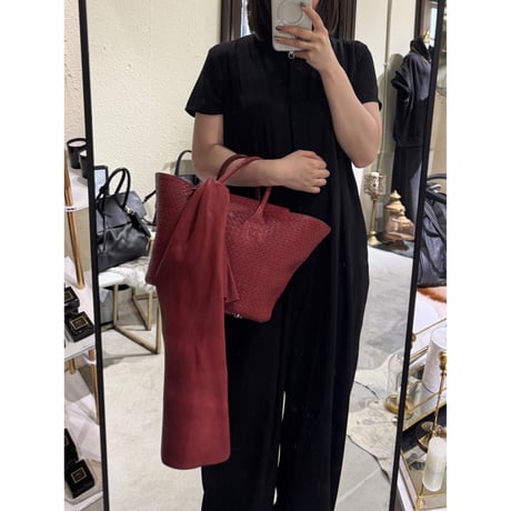 【M.U.L.】BASKET TOTE S leather stole MUL232 ※納期27.3月～8月