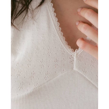 【anuke】Vintage Patternmesh Tanktop　※納期4月下旬～5月下旬