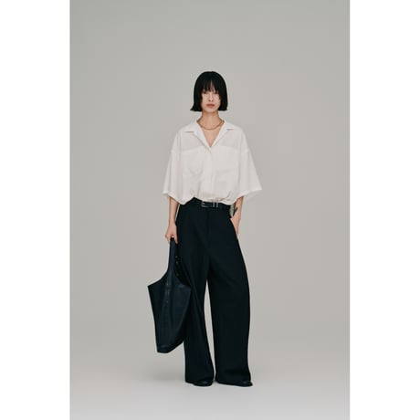 【Hella】open collar shirt　※納期6月下旬～7月下旬
