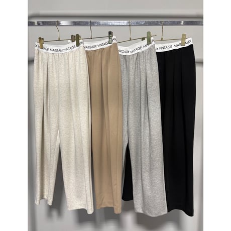 【MARGAUX VINTAGE】ロゴウエストタックパンツ