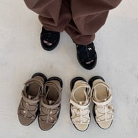 【ATELIER BRUGGE】Coverd shoelaces sandals　※納期2月下旬～3月下旬