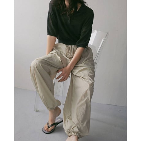【anuke】Sheer Nylon Pants　※納期3月上旬～4月上旬