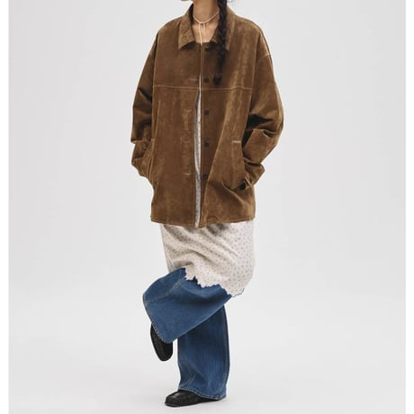 【TODAYFUL】Suede Soutiencollar Jacket　※納期2月上旬～3月上旬