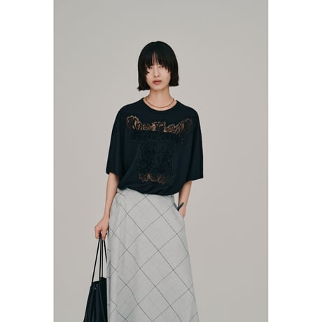 【Hella】embroidery over tee　※納期5月下旬～6月下旬