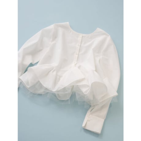 【Mewl】TULLE PEPLUM BL