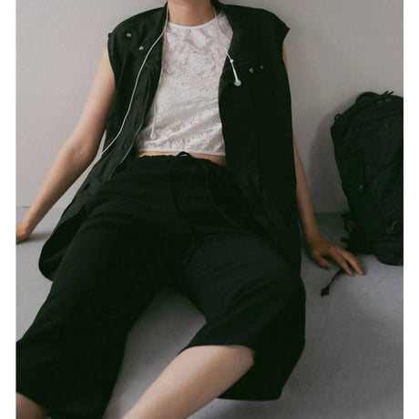 【anuke】Back Satin Capripants　※納期3月下旬～4月下旬