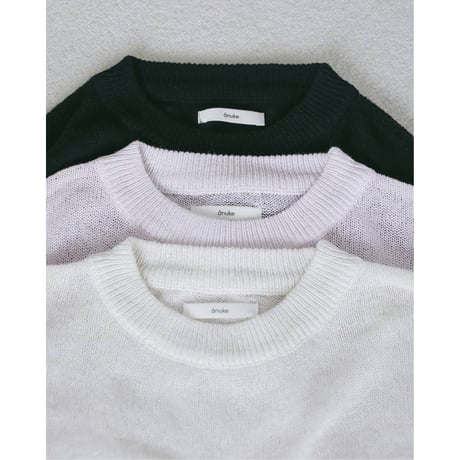 【anuke】Cottonlinen Loose Knit　※納期3月上旬～4月上旬